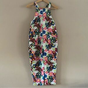 Nordstrom x Cristina Martinez Organic Cotton Bright Floral Artsy Overalls Sz. 8